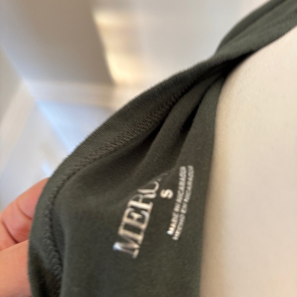 Merona Dark Green Women's Short Sleeve Top - Picture 3 of 3